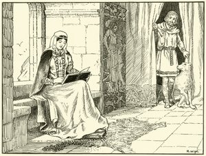 Dronning Margaret (blæk på papir) af English School