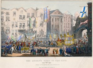 Dronning Victorias første besøg i City of London, 9. november 1837 af English School