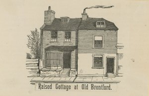 Højt sommerhus ved gamle Brentford af English School