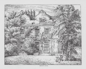 Raleigh House (litografi) af English School