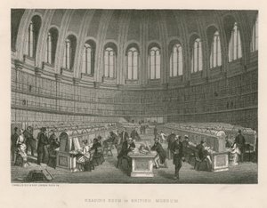 Læsesal i British Museum af English School