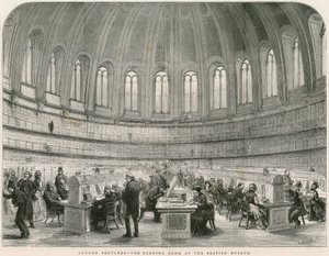Læsesal i British Museum af English School