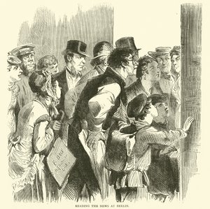 Læste nyhederne i Berlin, november 1870 af English School