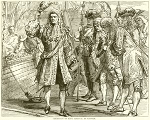 Modtagelse af King James II i Kinsale af English School