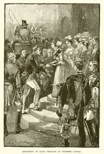 Modtagelse af Louis Philippe på Windsor Castle af English School