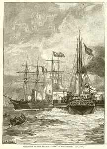 Modtagelse af den franske flåde i Portsmouth af English School