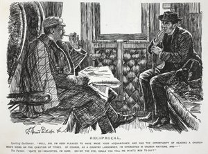 Gensidig, illustration fra Punch af English School