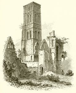 Rester af Osney Abbey af English School
