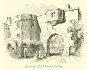 Remains of Richmond Palace  af English School