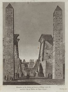 Rester af Palace of Luxor af English School