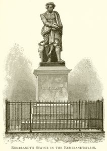 Rembrandt-statuen på Rembrandtplein af English School