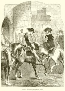 Fjernelse af Charles fra Hurst Castle af English School