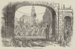 Reparation of the Strand (gravering) af English School