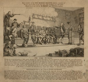 Repræsentation af den nye barbermaskine af English School