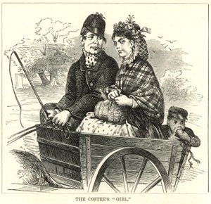 Repræsentative Derby Women: The Costers Girl af English School