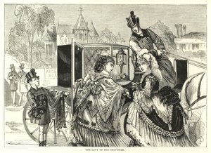 Repræsentative Derby Kvinder: The Lady of the Brougham af English School