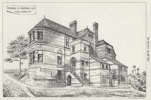 Bopæl i Shortlands, Kent (gravering) af English School
