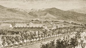 Brigham Youngs (1801-77) anden præsident for Mormonkirkens bopæl, Salt Lake City, Utah, fra 