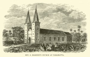 Pastor S Marsdens Kirke st Parramatta af English School