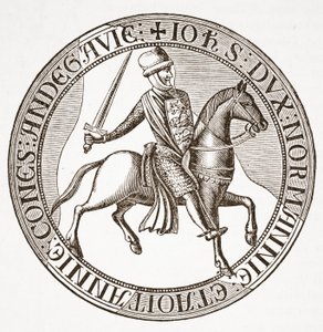 Bagsiden af Kong Johns Segl af English School