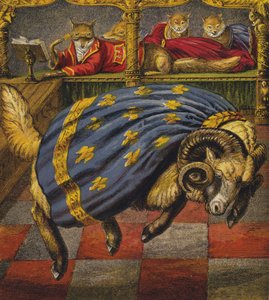 Reynard The Fox (farve litho) af English School