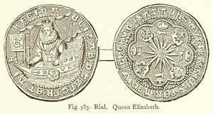 Rial. Dronning Elizabeth af English School