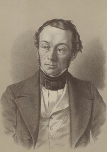 Richard Cobden, britisk fabrikant og liberal politiker (litho) af English School