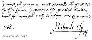 Richard Cox, (Bp: af Ely) af English School