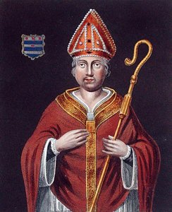 Richard Fleming (d.1431), efter et maleri i Bodleian Gallery (farve litho) af English School