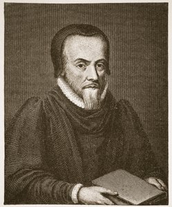 Richard Hooker, illustration fra The Church of England: A History for the People af H.D.M. Spence-Jones, pub. ca. 1910 (sepiafoto) af English School