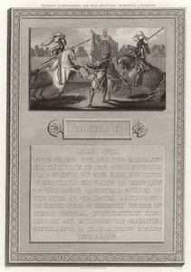Richard II suspenderer duellen mellem Hereford og Norfolk af English School