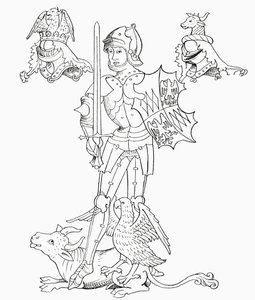 Richard Neville, fra "A Short History of the English People" af J. R. Green, udgivet i 1893 af English School