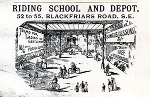 Rideskole og depot, Blackfriars Road af English School