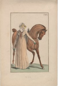 Ridedragt, ca. 1806 af English School