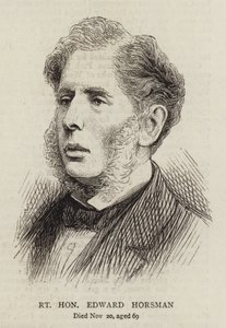 Højre ærede Edward Horsman (gravering) af English School