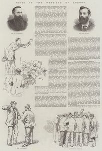 Optøjer i West-End of London (gravering) af English School