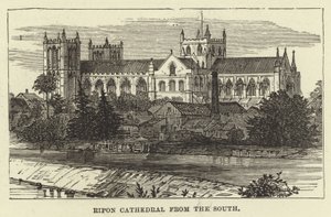 Ripon-katedralen fra syd af English School