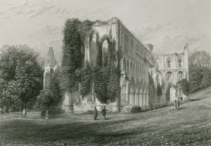 Rievaulx Abbey af English School
