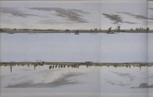 Themsen Panorama, ca. 1829 (akvatint) af English School