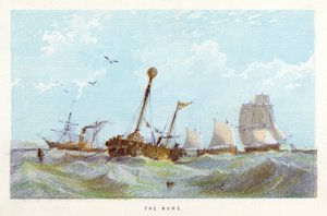 Themsen: The Nore (farvet gravering) af English School