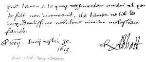 Robert Abbott, (biskop af Salisbury) af English School