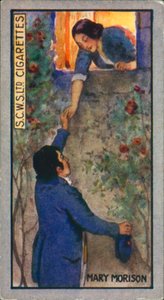 Robert Burns: Mary Morison (farvelitografi) af English School
