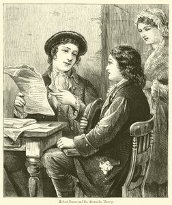 Robert Burns og Dr. Alexander Murray (gravering) af English School