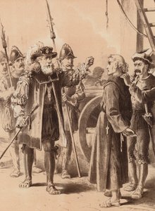 Robert Johnson, "Thou art a traitor most obstinate" (litografi) af English School