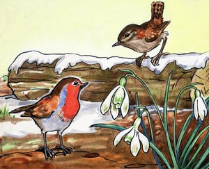 Robin Redbreast og Jenny Wren af English School