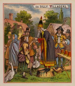 Robin The Conjuror (farve litho) af English School