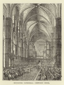 Rochester Cathedral, restaureret kor af English School