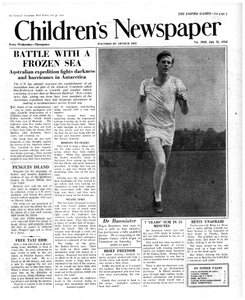 Roger Bannister, forside af 