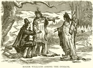 Roger Williams blandt indianerne af English School