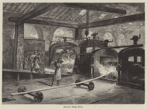 Rullende stålskinner (gravering) af English School